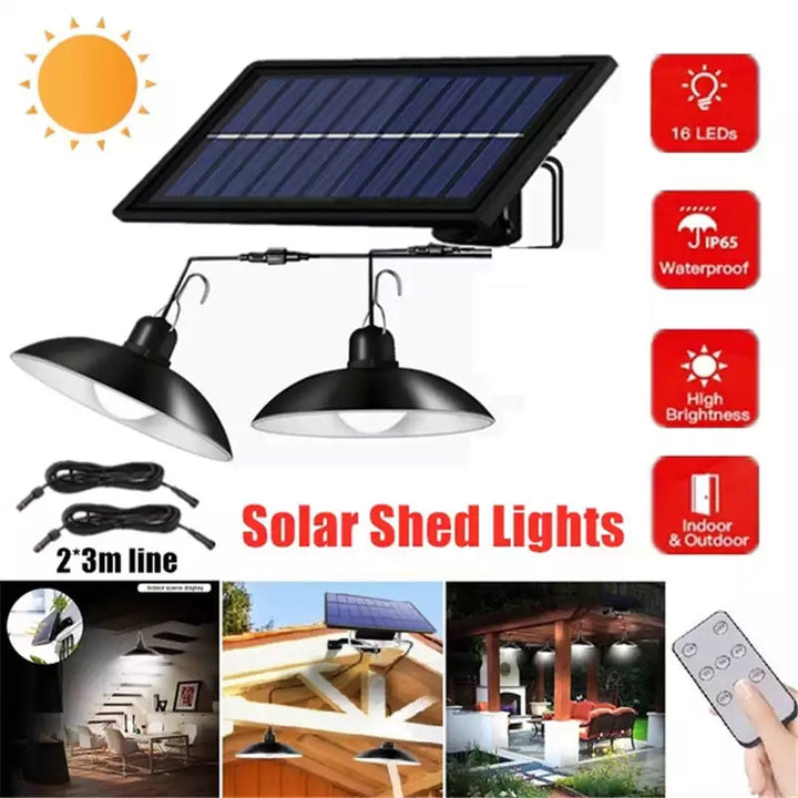 Zestaw Lamp LED solarnych bezprzewodowych z pilotem – TwinRay-Trend Polska