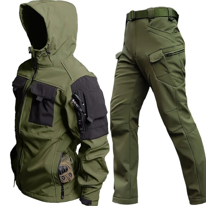 Zestaw Outdoor dla Mężczyzn - Max-Ciemnozielony-S-Trend Polska