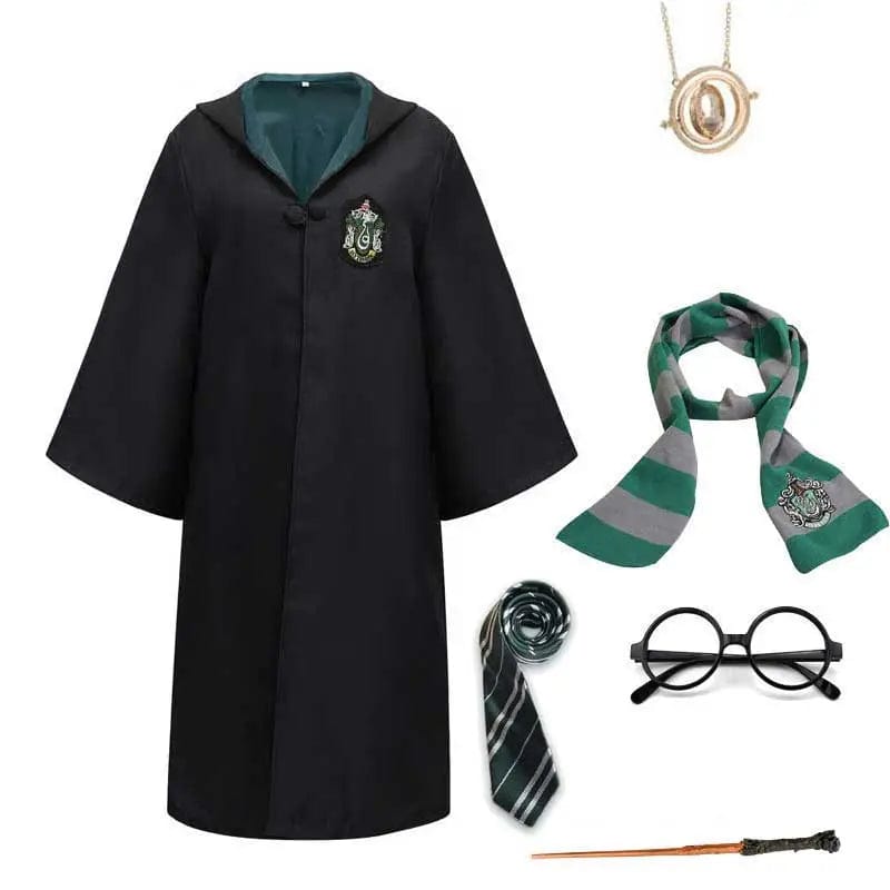 Zestaw przebranie dla dziecka – WizardWay-Zielony + akcesoria-115 cm-Trend Polska