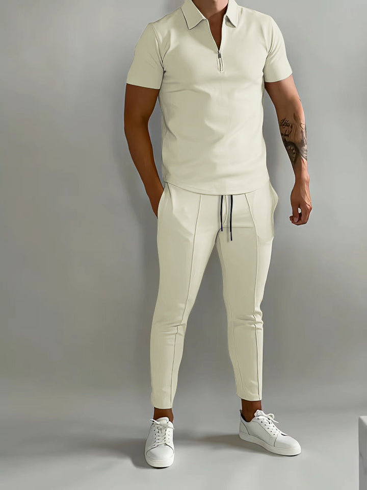 Zestaw treningowy Sportowy - ActiveElite-Beżowy-S-Trend Polska