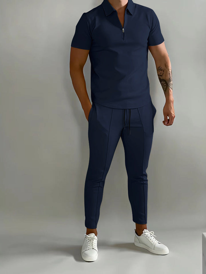 Zestaw treningowy Sportowy - ActiveElite-Ciemnoniebieski-S-Trend Polska