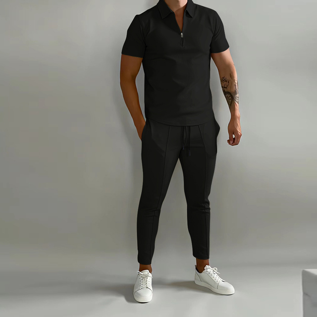 Zestaw treningowy Sportowy - ActiveElite-Czarny-S-Trend Polska