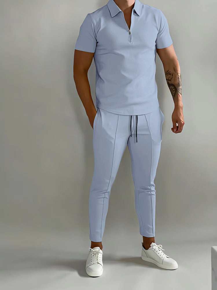 Zestaw treningowy Sportowy - ActiveElite-Jasnoniebieski-S-Trend Polska