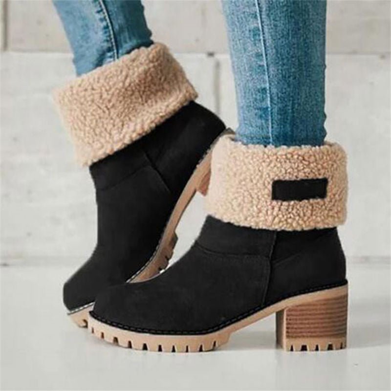 Zimowe buty z obcasem - Sophia Winterboots-Czarny-35-Trend Polska