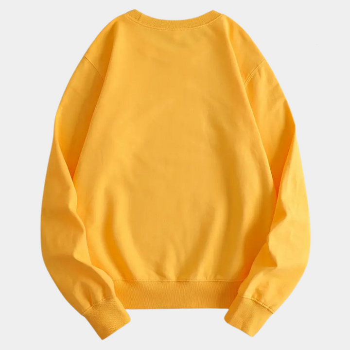 Żółta damska bluza z nadrukiem kwiatowym - Fleur-XS-Trend Polska
