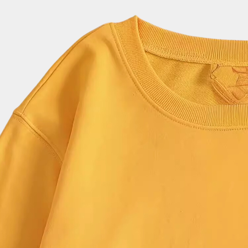 Żółta damska bluza z nadrukiem kwiatowym - Fleur-XS-Trend Polska
