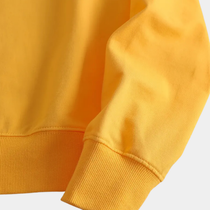 Żółta damska bluza z nadrukiem kwiatowym - Fleur-XS-Trend Polska