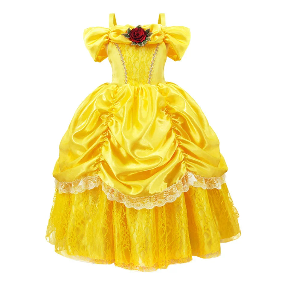 Zółta księżniczka zestaw dla dzieci – Bellezia-1-100 cm-Trend Polska