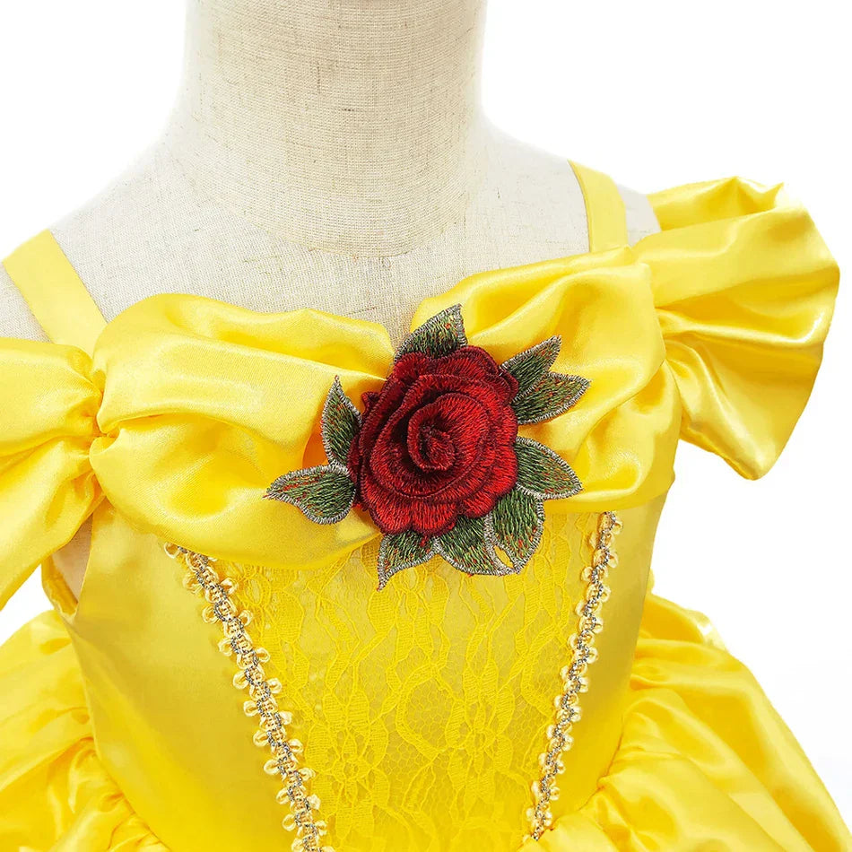 Zółta księżniczka zestaw dla dzieci – Bellezia-1-100 cm-Trend Polska