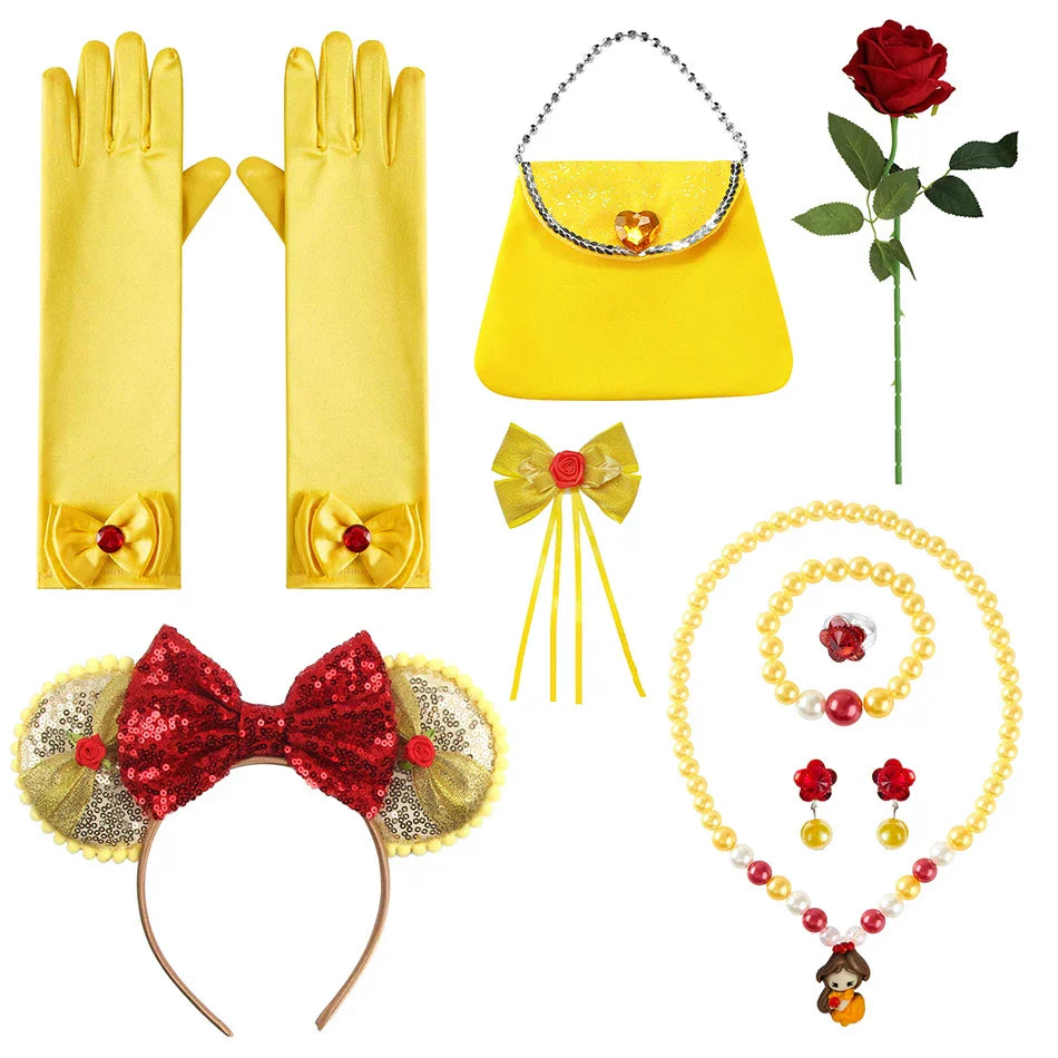 Zółta księżniczka zestaw dla dzieci – Bellezia-1-100 cm-Trend Polska