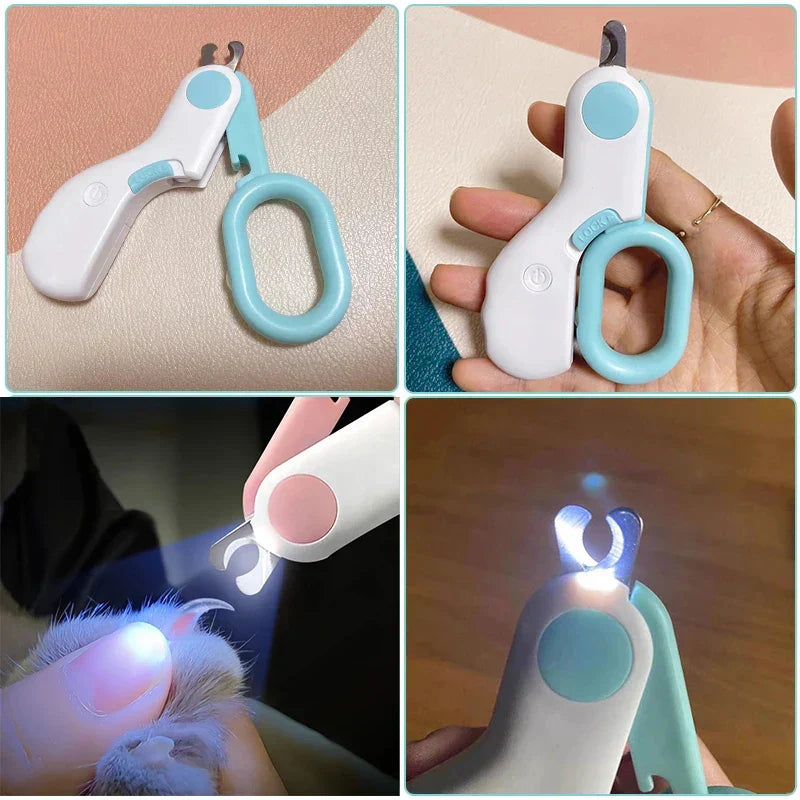 Zwierzęcy Trymer do Paznokci z Oświetleniem LED - GlowTrim-Niebieski-Trend Polska